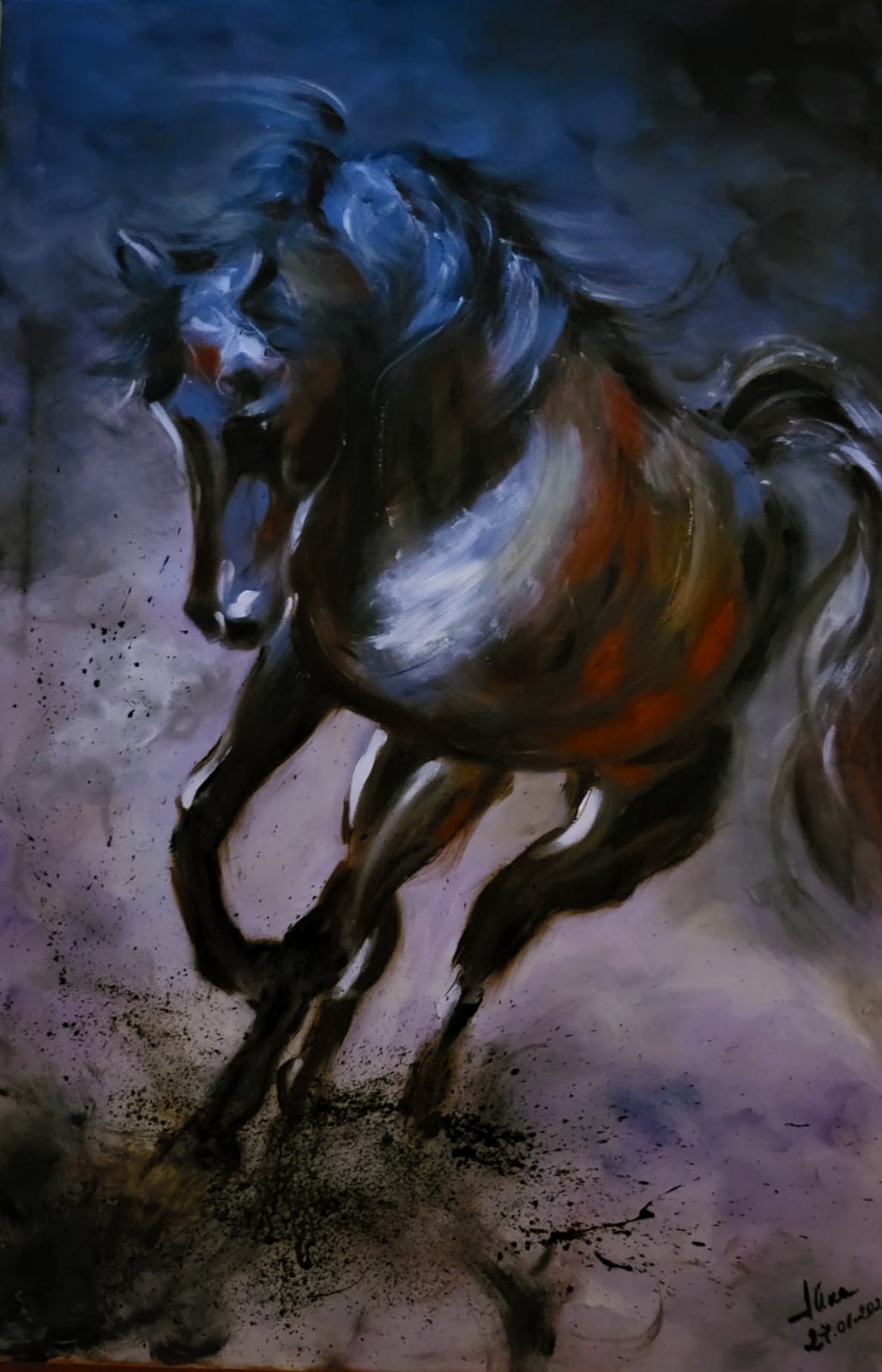 ArteDiAlina.com painting: Free Ride